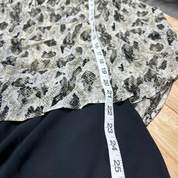 Rag & Bone NWT Yuni Snake Print Blouse Light Green Size L Long Sleeve Sheer - Picture 10 of 11